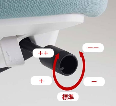 ロッキング反力・簡易調節機能