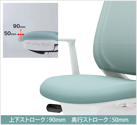 座の高さ・奥行き調整