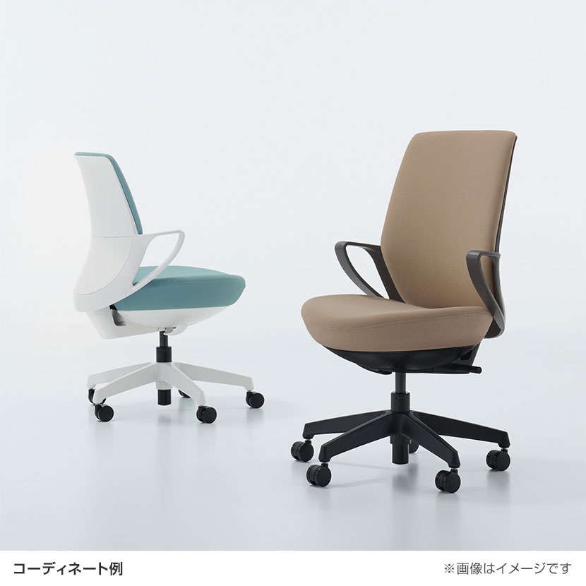 コクヨ 品番CR-G534E1GRA8-W オフィスチェア ピコラ ミニバック 布張
