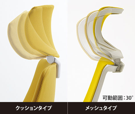 ヘッドレスト付き