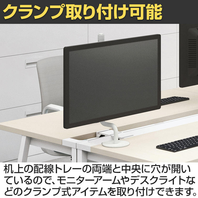 送料無料】 コクヨ リーン デスク 平机 センター引き出し付き 本体色