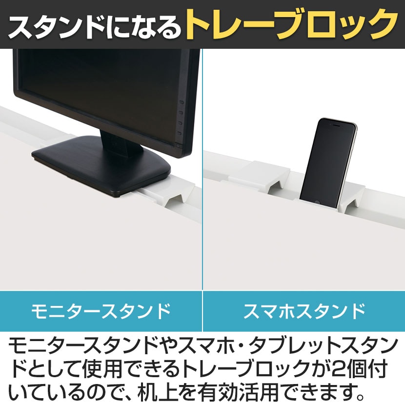 送料無料】 コクヨ リーン デスク 平机 センター引き出し付き 本体色
