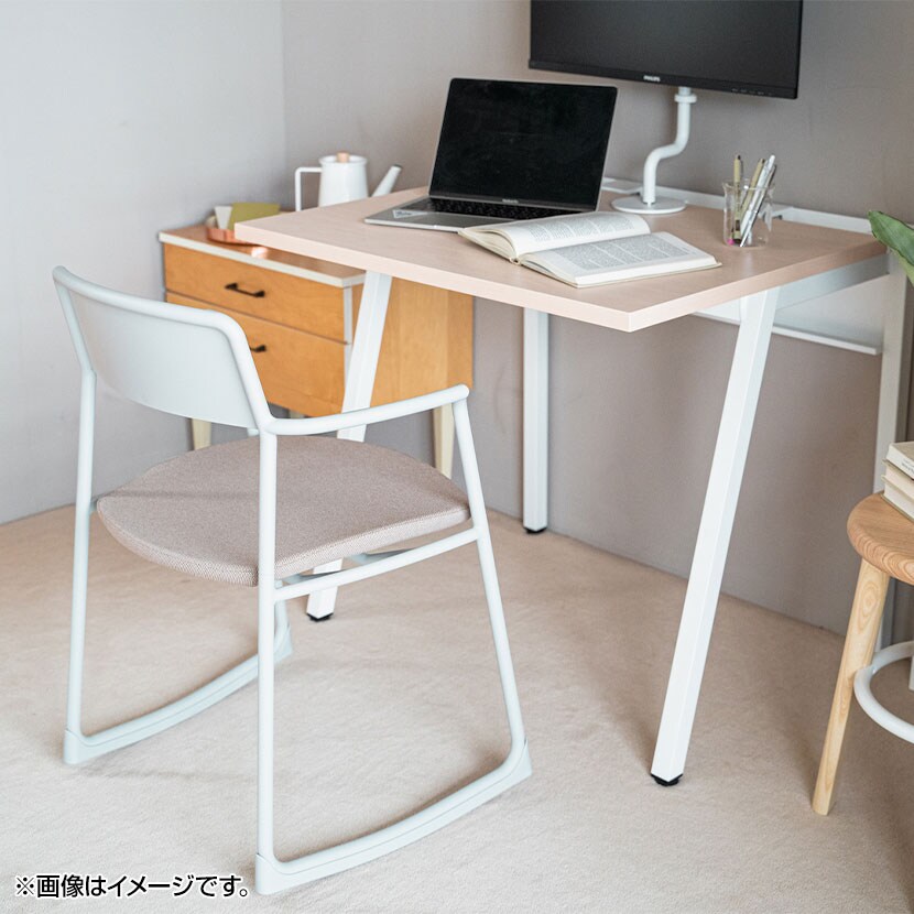 美品KOKUYO LEAN（リーン）デスク　平机　ナチュラル　引出なしW1400 送料無料】 コクヨ リーン デスク 平机 本体色ホワイト 幅1400