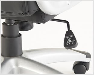 高さ調整ができるレバー