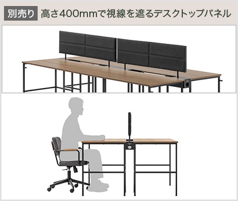 集中を高めるデスクトップパネル