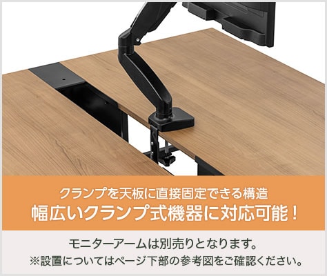 幅広いクランプ式機器を設置可能