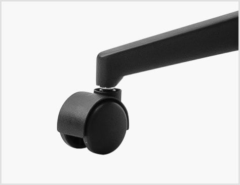 立ち座りや移動に便利なキャスター付き