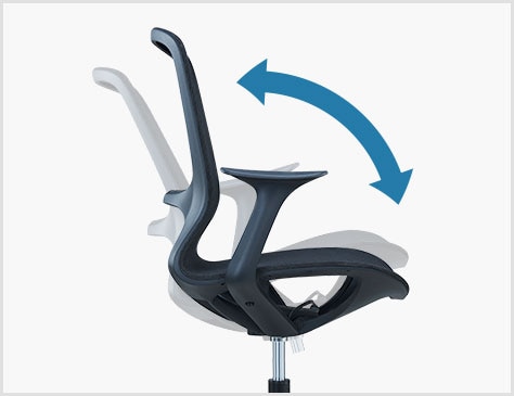 背・座一体型ロッキングでリラックス