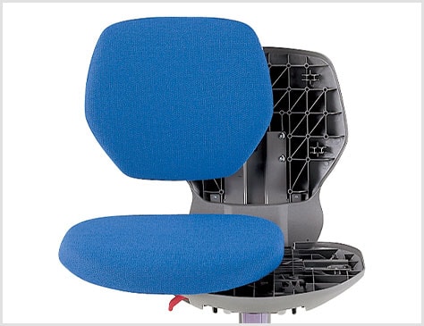 背・座クッションの交換が可能