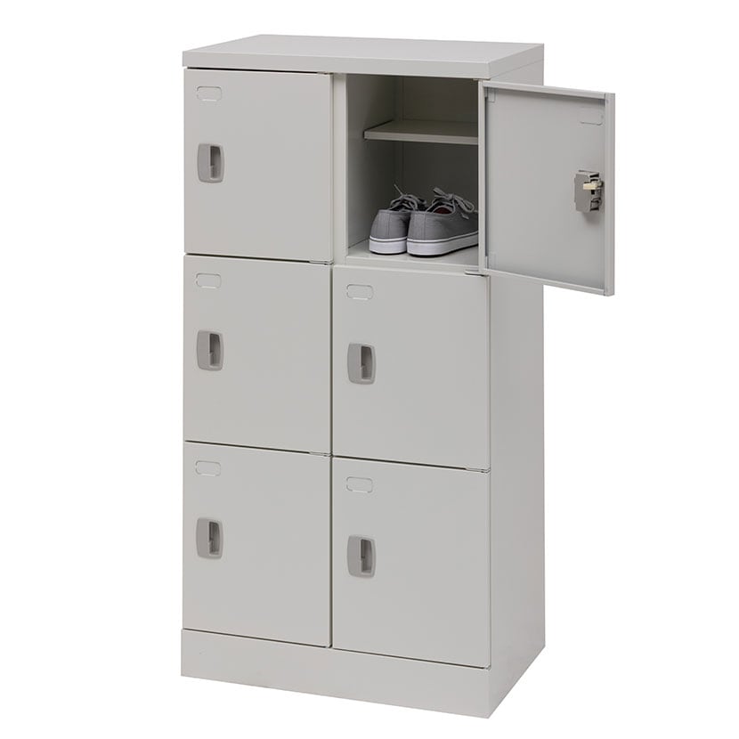送料無料】 スチール スリッパ&シューズロッカー 下駄箱