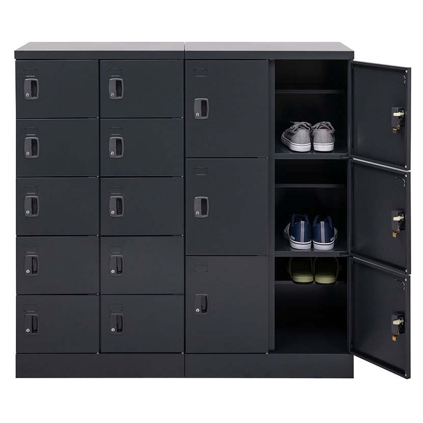 送料無料】 スチール スリッパ&シューズロッカー 下駄箱