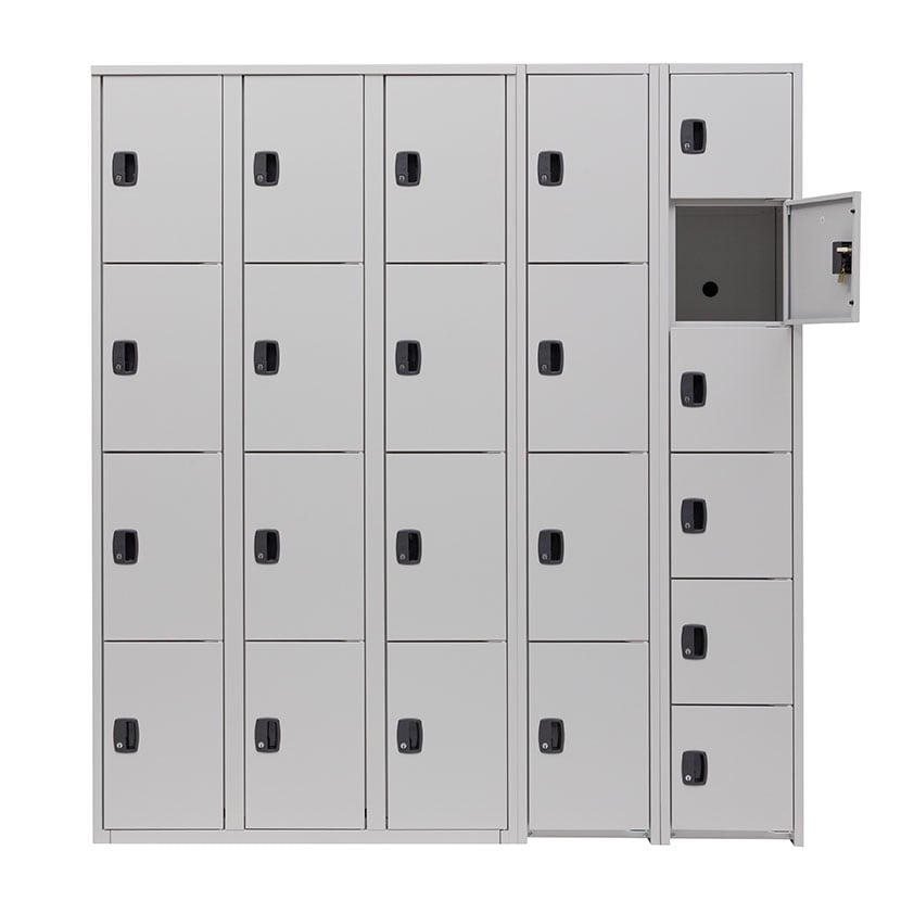 送料無料】 ジョイントスチール薄型組立式ロッカー シリンダー錠