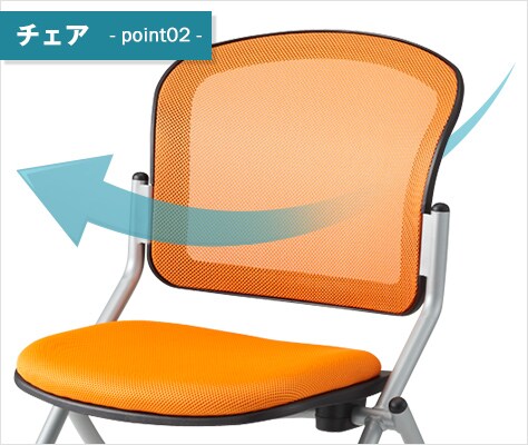 通気性・弾力性に優れたメッシュ