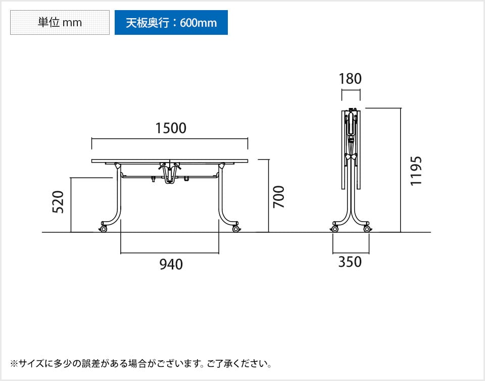 NI-OS-1560S2 商品サイズ1