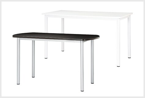 シンプルなデザインのハイテーブル