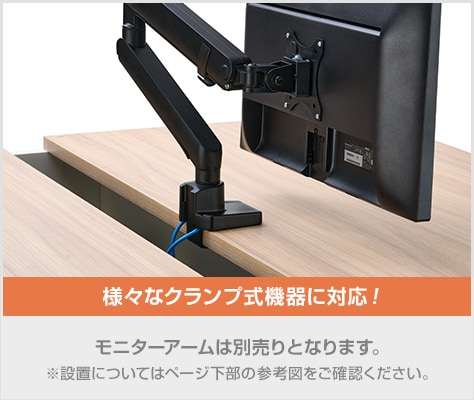 必要に応じて、クランプ式機器の設置に対応