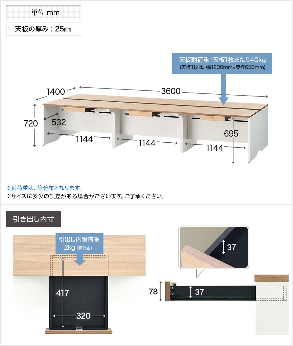 OC-20FLC3614D 商品サイズ1