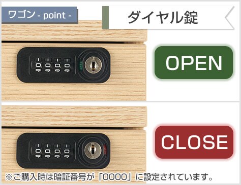 ダイヤル錠タイプのオールロック錠