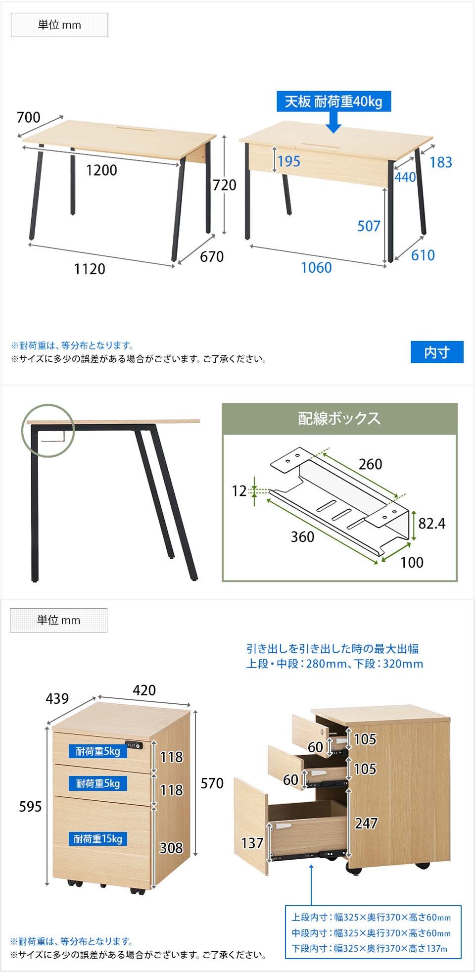OC-AL-DKWD127 商品サイズ1