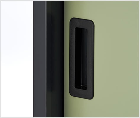 コンパクトな埋め込み式の取っ手