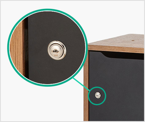 施錠して管理できる鍵付きメールBOX