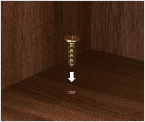 ボルト固定で上下連結