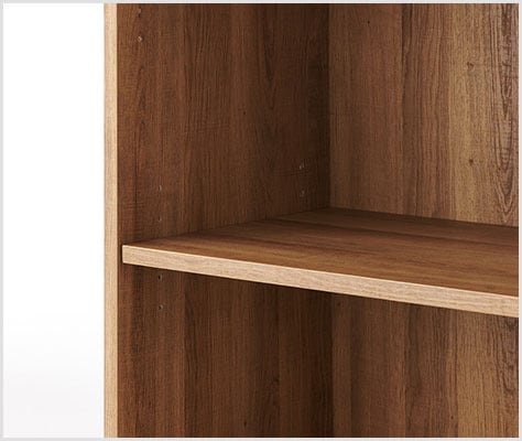 収納物に合わせて調整できる可動棚