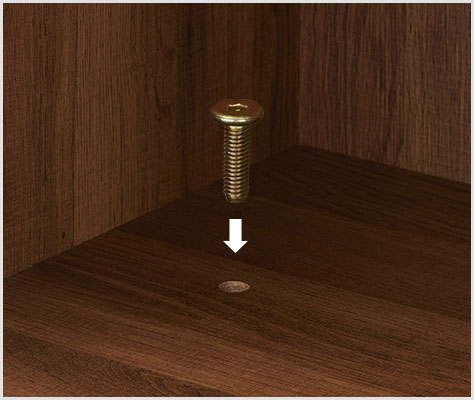 ボルト固定で上下連結