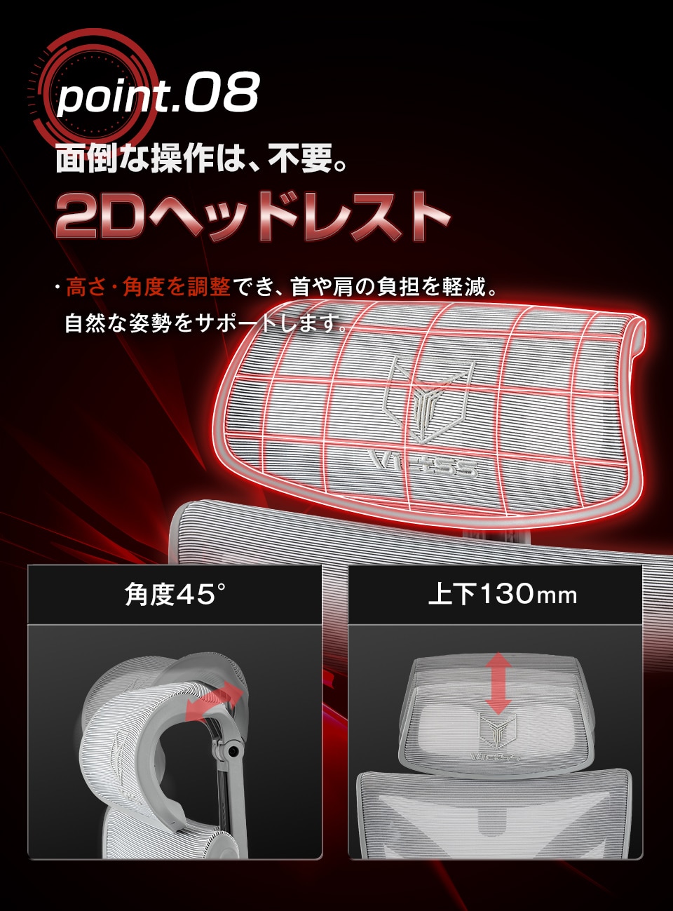 2Dヘッドレスト