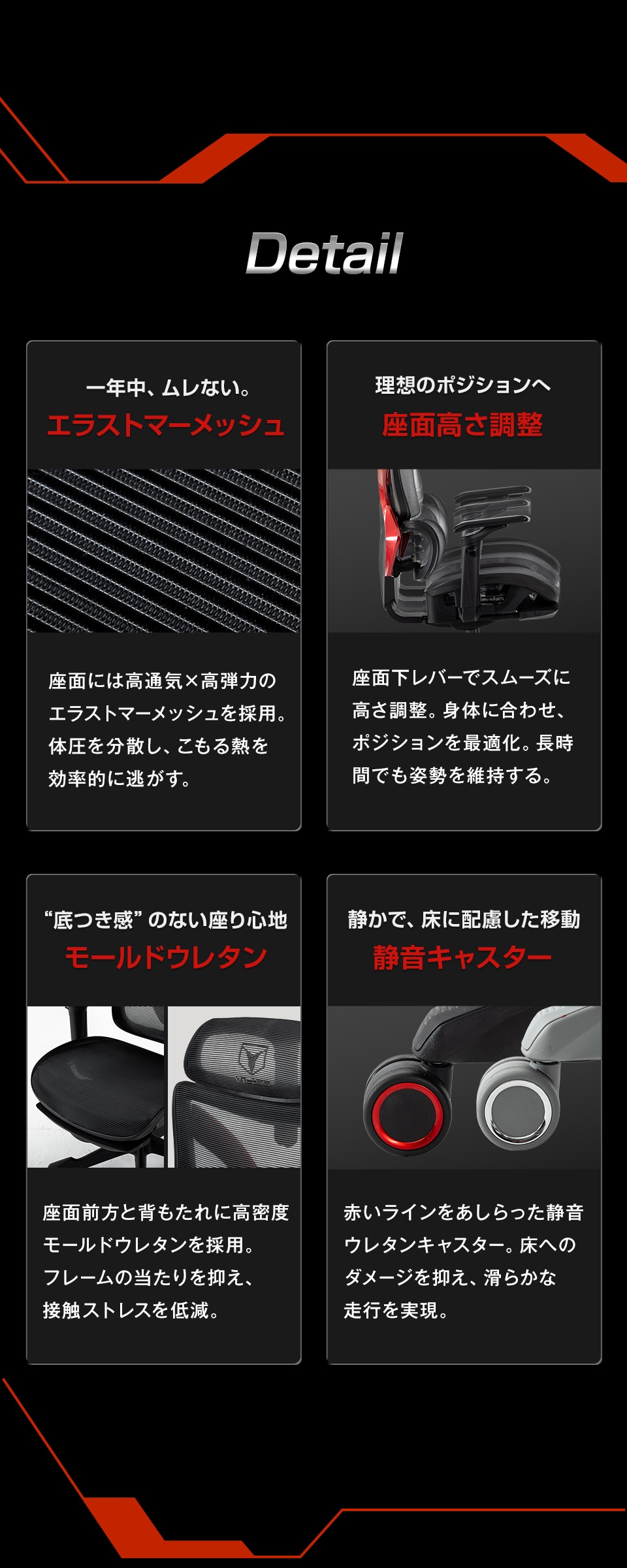 こだわりのディティール