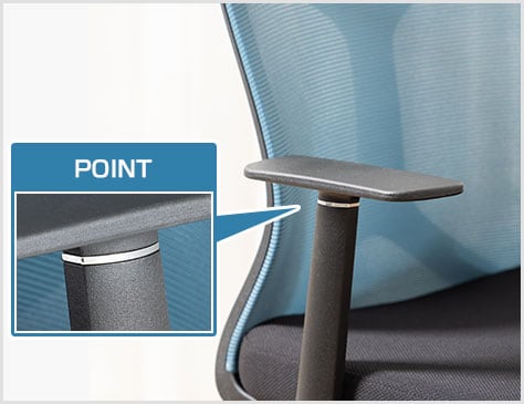 腕の負担を和らげる固定肘付き