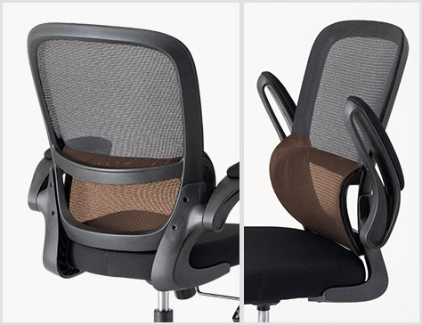 腰を支えるランバーサポート