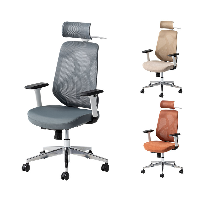 関家具 オフィスチェア A01-S-ヘッドBK/ハンガー無/背BK/肘固定/座BK ブラック 238262 1脚（お取り寄せ）