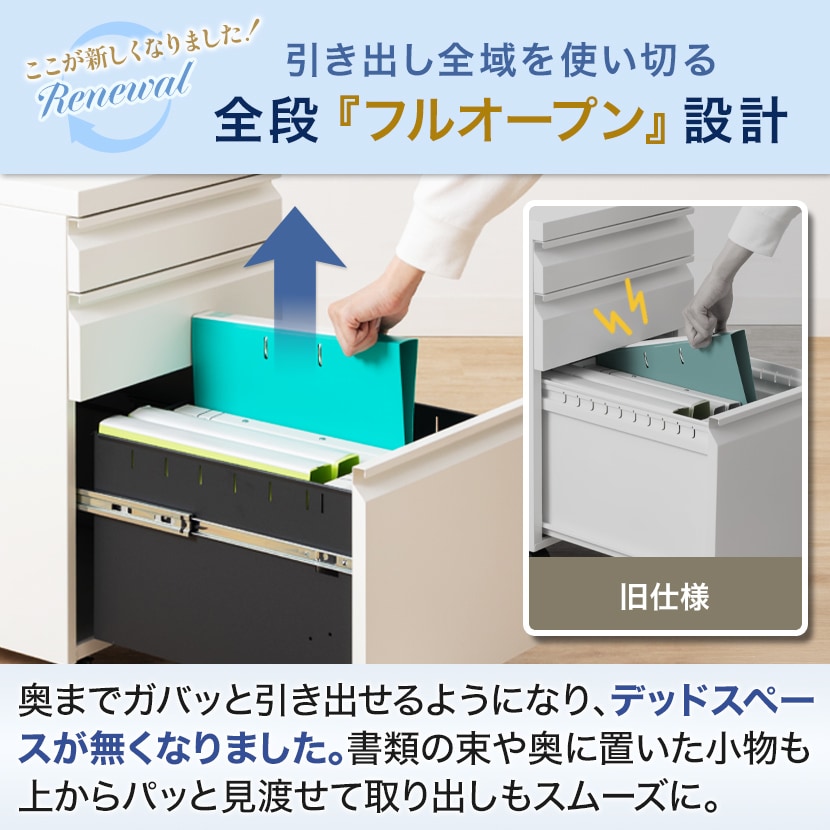 送料無料】 オフィスワゴン サイドワゴン デスクワゴン 3段 シリンダー
