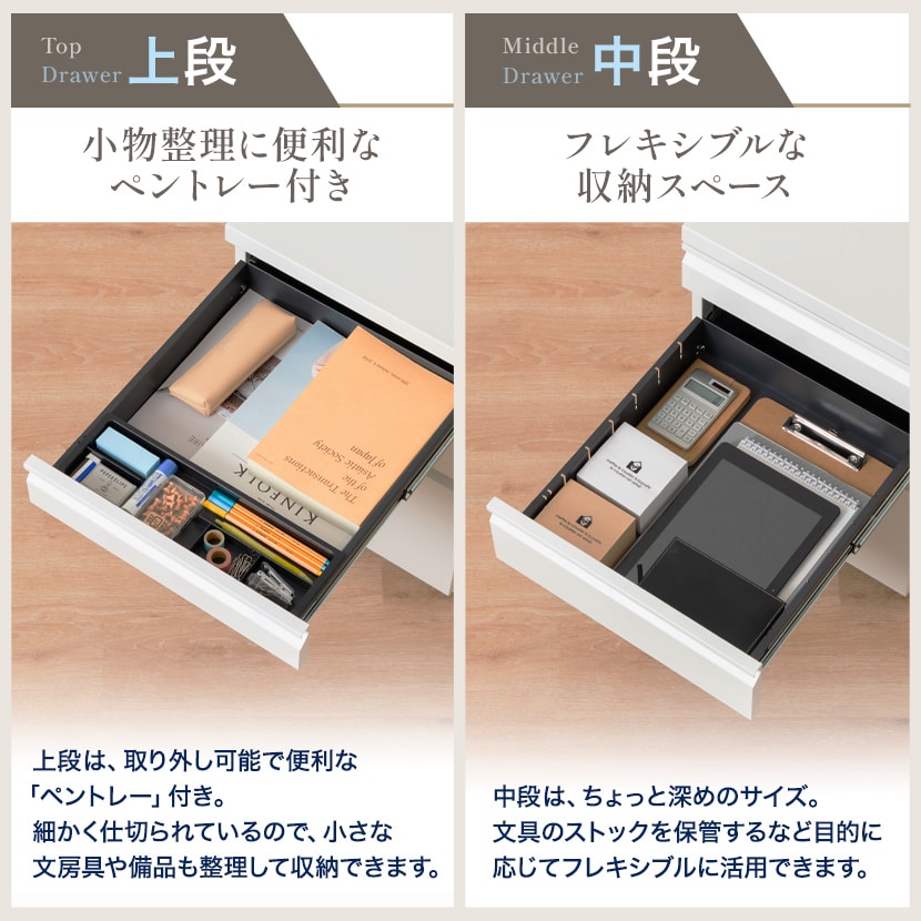 送料無料】 オフィスワゴン サイドワゴン デスクワゴン 3段 シリンダー