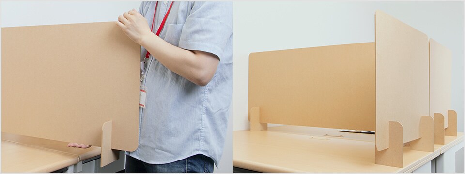 工具不要!パネルを差し込むだけの簡単組み立て