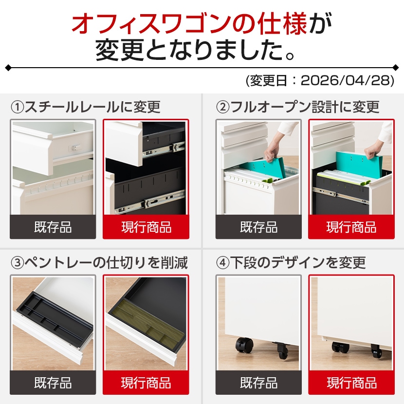 送料無料】 オフィスワゴン サイドワゴン デスクワゴン 3段 ダイヤル錠