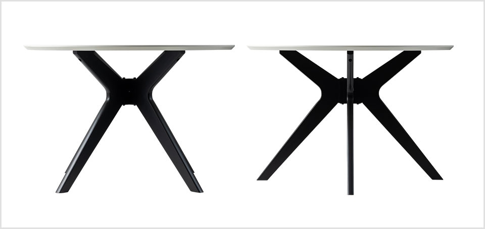 洗練されたバランスの脚デザイン