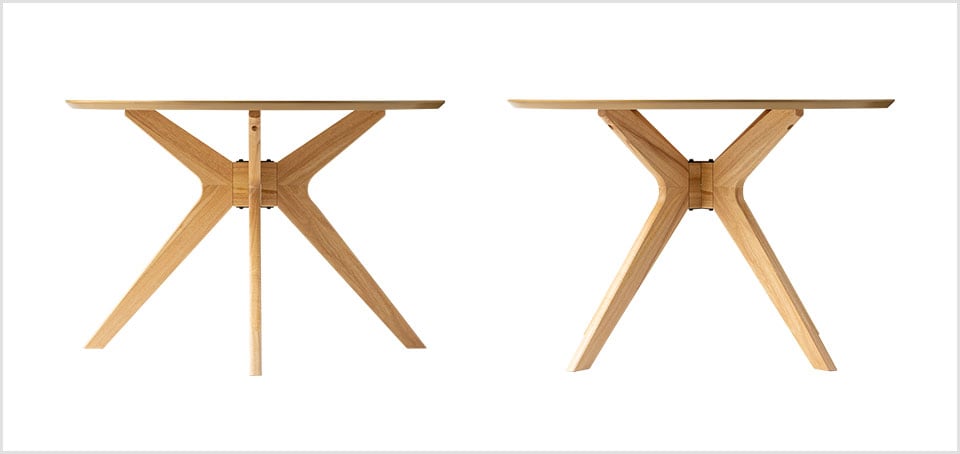 洗練されたバランスの脚デザイン