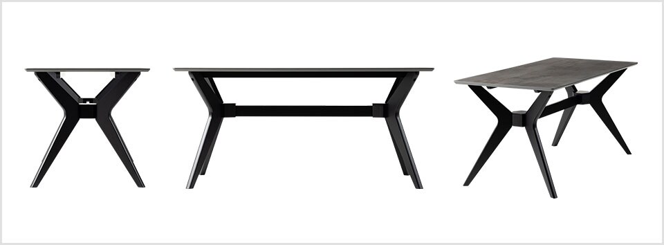 モダンで洗練された脚デザイン