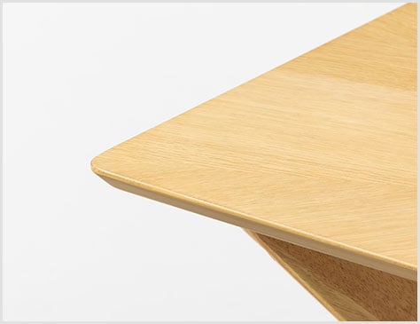 やわらかな印象のラウンド型角