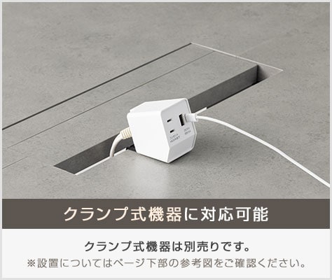 クランプ式機器の設置可能