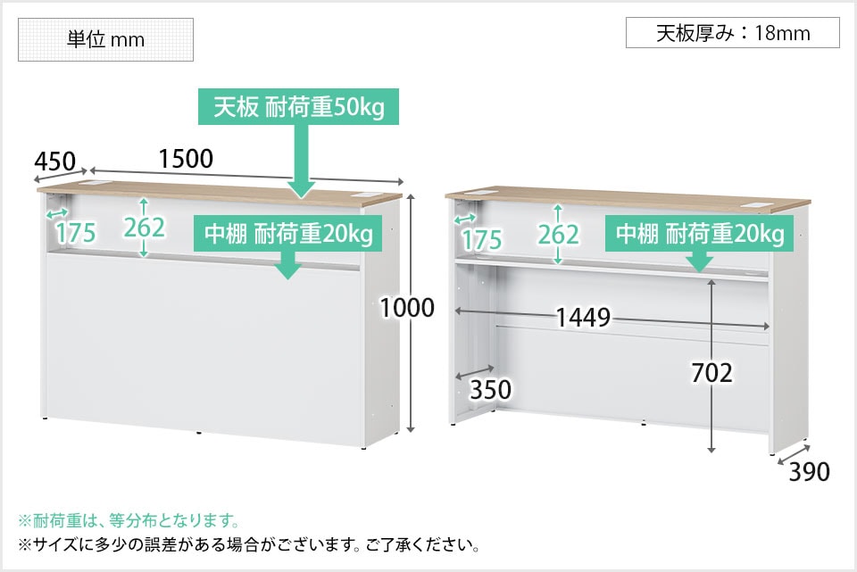 OC-HC-OCC1545N 商品サイズ1