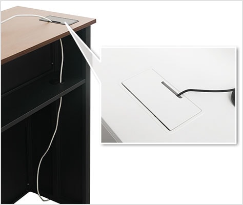 PCや電話の配線もスマート