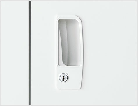 使いやすいソフトデザインの取っ手