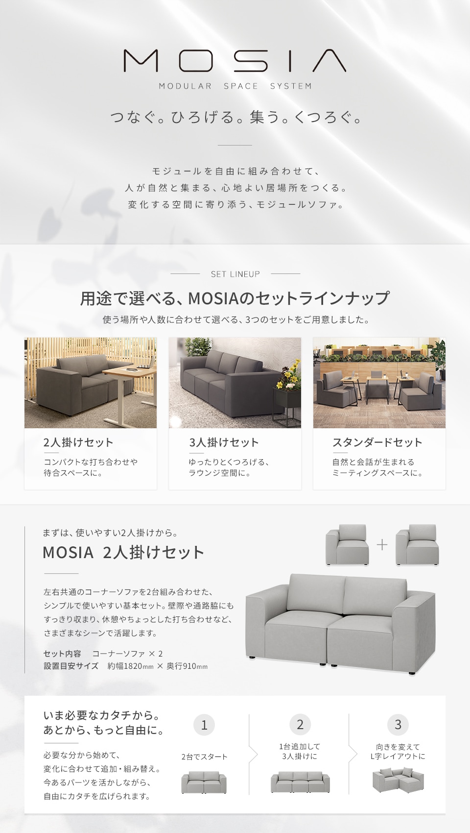 「いま必要な形」から始めて、オフィスの成長とともに進化する。