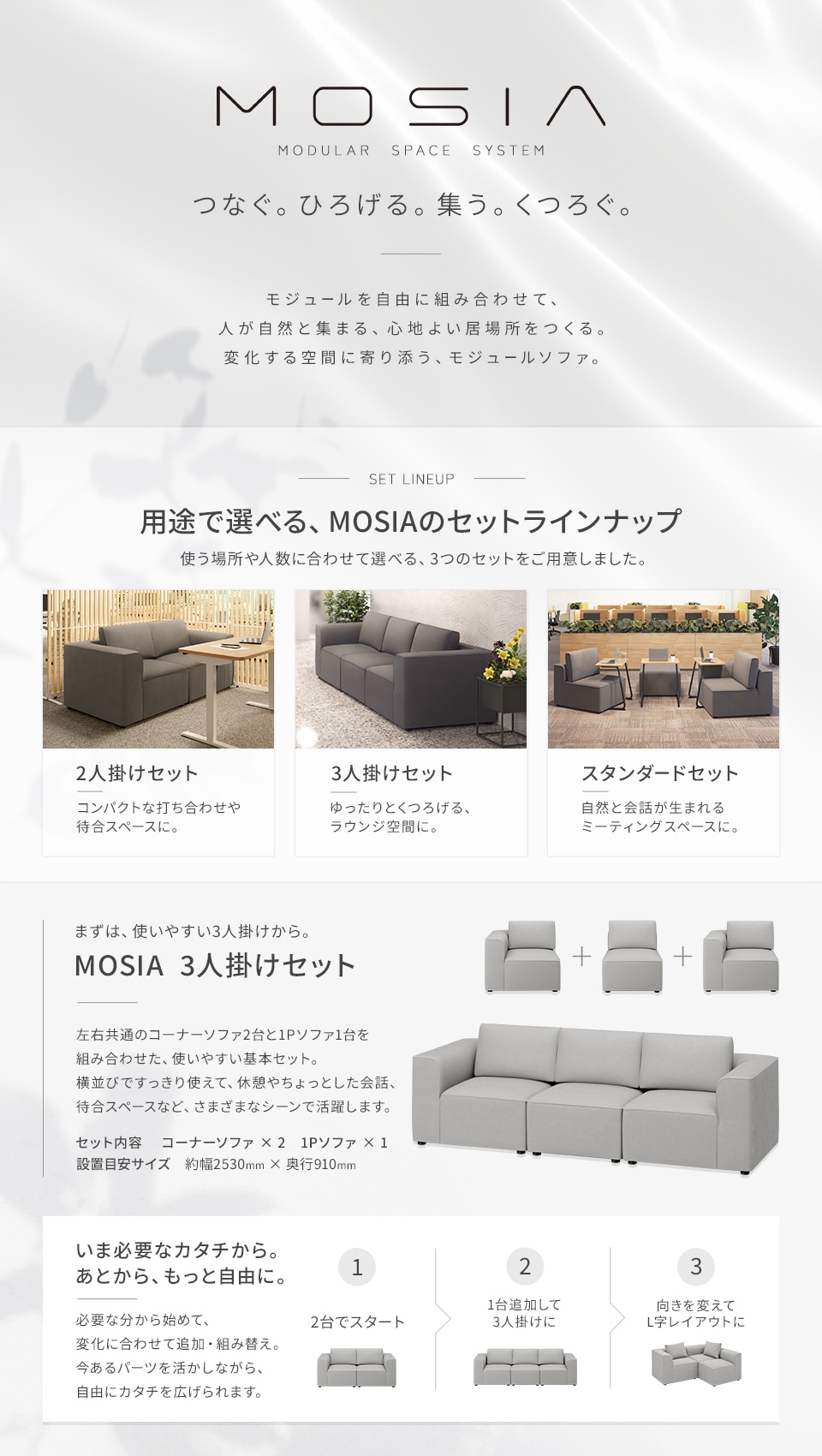 「いま必要な形」から始めて、オフィスの成長とともに進化する。