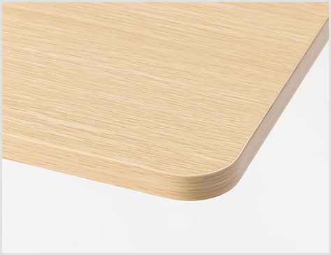 怪我を防ぐ、やさしい角丸設計