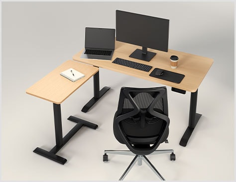 デスク脇でも使えるサブテーブル