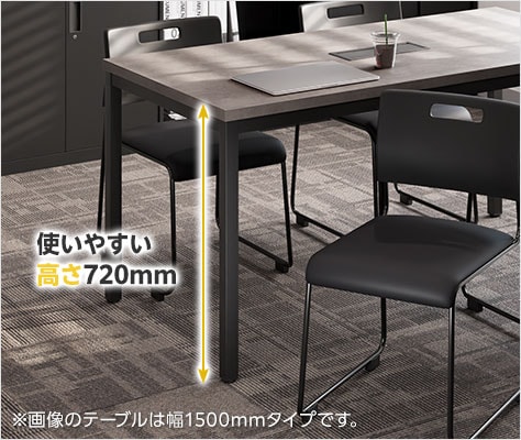 作業しやすい高さ720mm